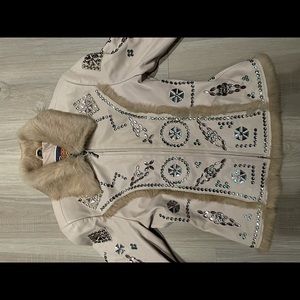 Cripple Creek Leather Rhinestone Jacket